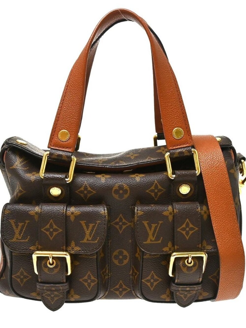Best07 Louis Vuitton Monogram Manhattan 2way Handbag M43481 AH4167 NQ10783
